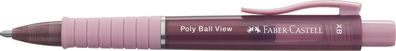 FABER-CASTELL 145753 FABER-CASTELL Kugelschreiber Poly Ball View rose Schreibfarbe