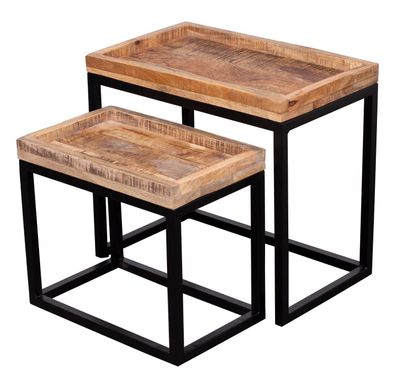 Couchtisch Lecce - 2er Set - Mangoholz natur