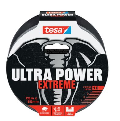 tesa® 56623-00000-00 Reparaturband Ultra Power Extreme - 25 m x 50 mm, schwarz