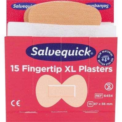 Salvequick Pflaster 6454 Fingerspitzen Textil 15 St./Pack