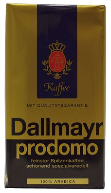 Dallmayr 121722009 Kaffee Prodomo 500g gemahlen