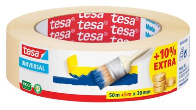 tesa 05287-00000-03 ecoLogo Maler Krepp Universal Papierabdeckband