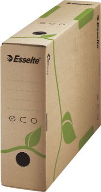 Esselte 623916 Archiv Box ECO, 80 mm, Karton, naturbraun