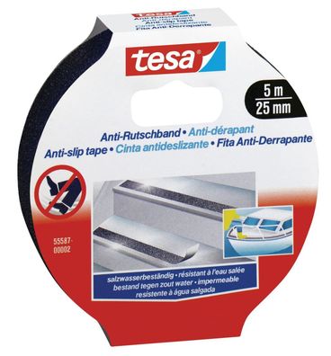 tesa 55587-00002-11 Anti-Rutschband 25 mm x 5,0 m schwarz(S)