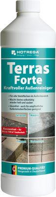 HOTREGA® Terras Forte Kraftvoller Außenreiniger, 1 Liter Flasche