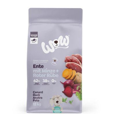 WOW Dog Senior Ente 2 x 12 kg (8,33€/kg)