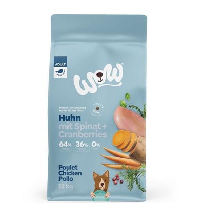 WOW Dog Huhn 2 x 12 kg (8,33€/kg)