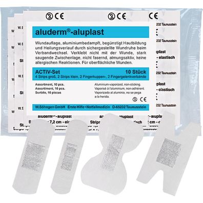 aluderm Wundpflaster Activ-Set aluplast 1009410 Set 10 St./Pack