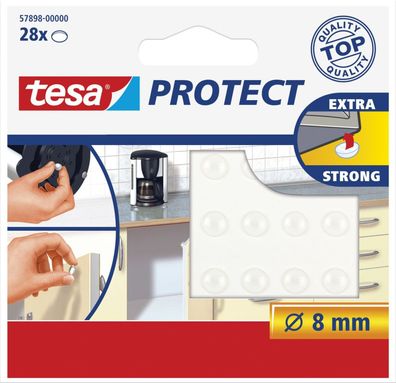 tesa Protect L„rm-/Rutschstopper, rund, Durchmesser: 8 mm