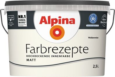 2,5L ALPINA Farbrezepte Wolkenreise, Matt