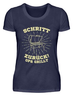 Schritt ZURÜCK OPA GRILLT - Damen Premiumshirt