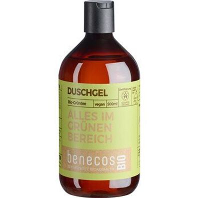 benecos 6x benecosBIO Duschgel BIO-Grüntee - ALLES IM GRÜNEN Bereich 500ml