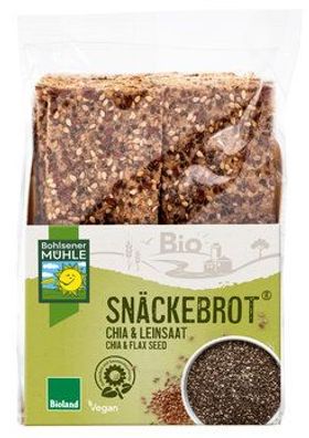 Bohlsener Mühle 6x Snäckebrot Chia & Leinsaat 200g