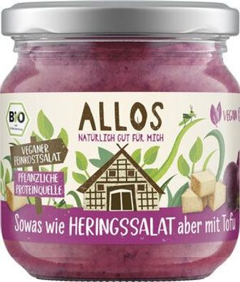 Allos 6x Feinkostsalat wie Heringssalat 165g