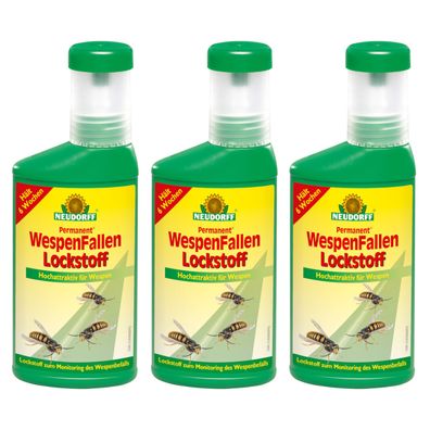 Neudorff Permanent WespenFallen Lockstoff - 3x 250 ml