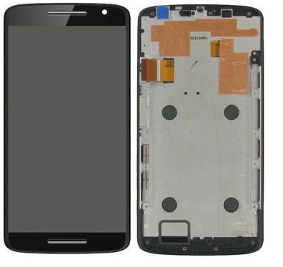 Original Motorola Moto X Play LCD Display Glas Rahmen Touchscreen Schwarz Black