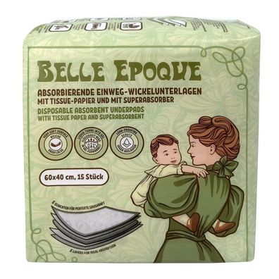 Einweg-Wickelunterlagen mit Tissue-Papier und einem Super-Absorber - Belle Epoque®