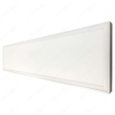 50W LED Panel 120x30cm 4000lm Aufputz Deckenleuchte Aufbau Deckenlampe Eckig Flach