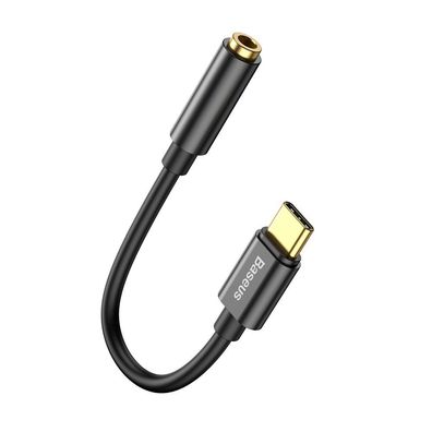 Baseus L54 Kopfhöreradapter USB-C auf 3,5 mm Audiobuchse DAC 24 Bit 48 KHz schwarz