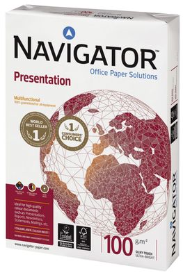 Navigator N10A4 Presentation - A4, 100 g/qm, weiß, 500 Blatt