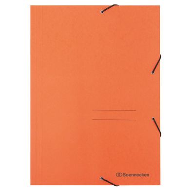 Soennecken Eckspanner 1475 DIN A4 3Klappen und Gummizug orange