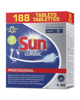 Sun 8717163624173 Sun Professional Spülmaschinentabs Classic, 188 Stück