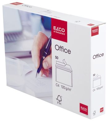 Elco 74538.12 Briefumschlag Office in Shop Box - C4, hochweiß, haftklebend, 120