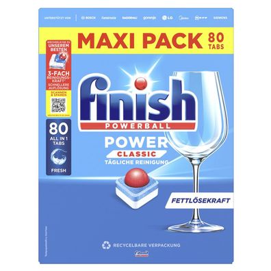 FINISH Spülmaschinentabs Power Classic 3291459 82St