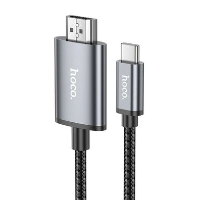 Kabel 2m USB Typ C zu HDMI in Grau HDMI Kabel 4K 30Hz