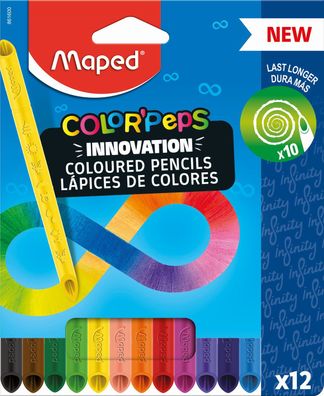 MAPED M861600 Farbstiftetui Color'Peps Infinity - 12er Kartonetui