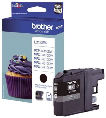 Brother LC123BK Original Brother Tintenpatrone schwarz (LC-123BK)