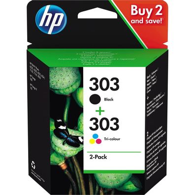 HP 3YM92AE HP Tin. 3YM92AE-2x303 BK+Color