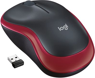 Logitech M185 Kabellose Maus, 2,4 GHz mit USB-Nano-Empfänger, 12 Monate Batteriela