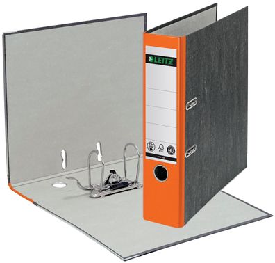 Leitz 1080-50-45 1080 Ordner A4 Wolkenmarmor, 80 mm, orange