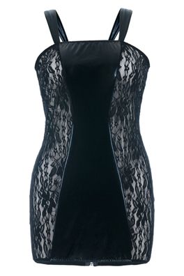 Andalea Schwarzes Wetlook Chemise SB/1004 Sexy Base Kollektion by Andalea - (38/40