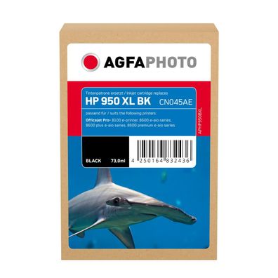 AgfaPhoto Tintenpatrone APHP950BXL wie HP CN045AE 950XL sw