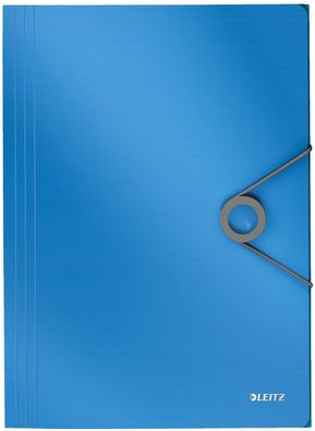 Leitz 4563-10-30 4563 Dreiflügelmappe Solid - A4, PP, hellblau