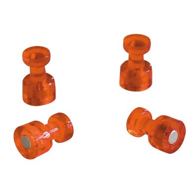 Franken Magnet HMH1805 rund 11x18mm orange 4 St./Pack