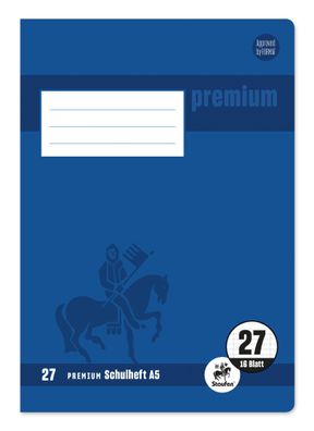 Staufen® 734010377 Heft Premium LIN 27 - A5, 16 Blatt, 90 g/qm, Premium LIN iert