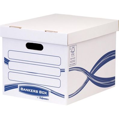 Bankers Box Archivschachtel Basic 4460801 317x287x384mm ws/bl