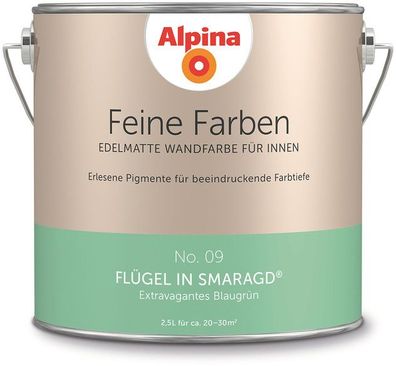 2,5L ALPINA Feine Farben Flügel in Smaragd No.09