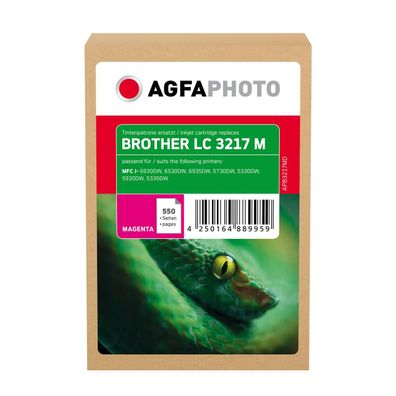 AgfaPhoto Tintenpatrone APB3217MD wie Brother LC-3217M m