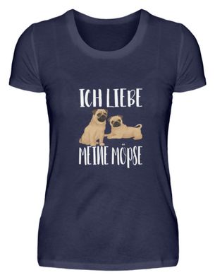 Ich liebe meine Möpse - Damen Premiumshirt