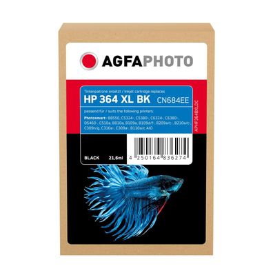 AgfaPhoto Tintenpatrone APHP364B XLDC wie HP CN684EE sw