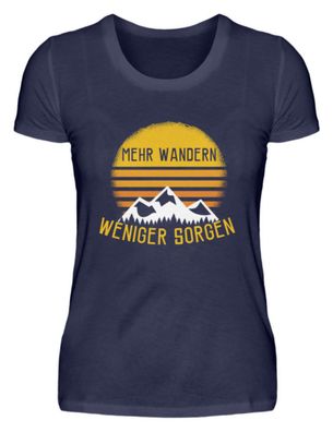MEHR Wandern Weniger SORGEN - Damen Premium Shirt-MKG57XKE