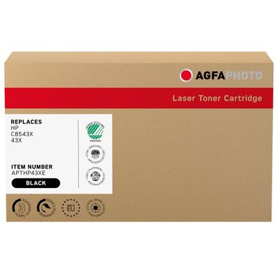 AgfaPhoto Toner APTHP43XE wie HP C8543X schwarz