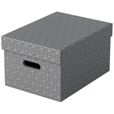 Esselte 628283 3 Esselte Home Aufbewahrungsboxen 17,5 l grau 26,5 x 36,5 x 20,5 cm