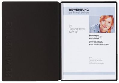 Pagna® 22006-04 Bewerbungsmappe Solo - schwarz