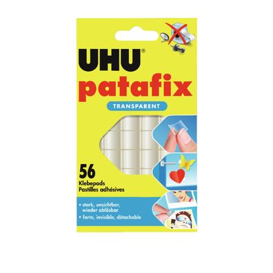 UHU® 48815 Klebestücke patafix - 52 Stück, transparent, ablösbar