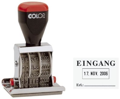 COLOP® 04060L1 Datum-Plattenstempel - Eingang + 4 mm Datum